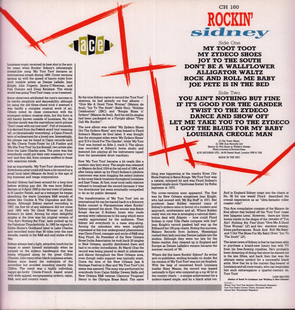 Rockin' Sidney - My Toot Toot - Lp