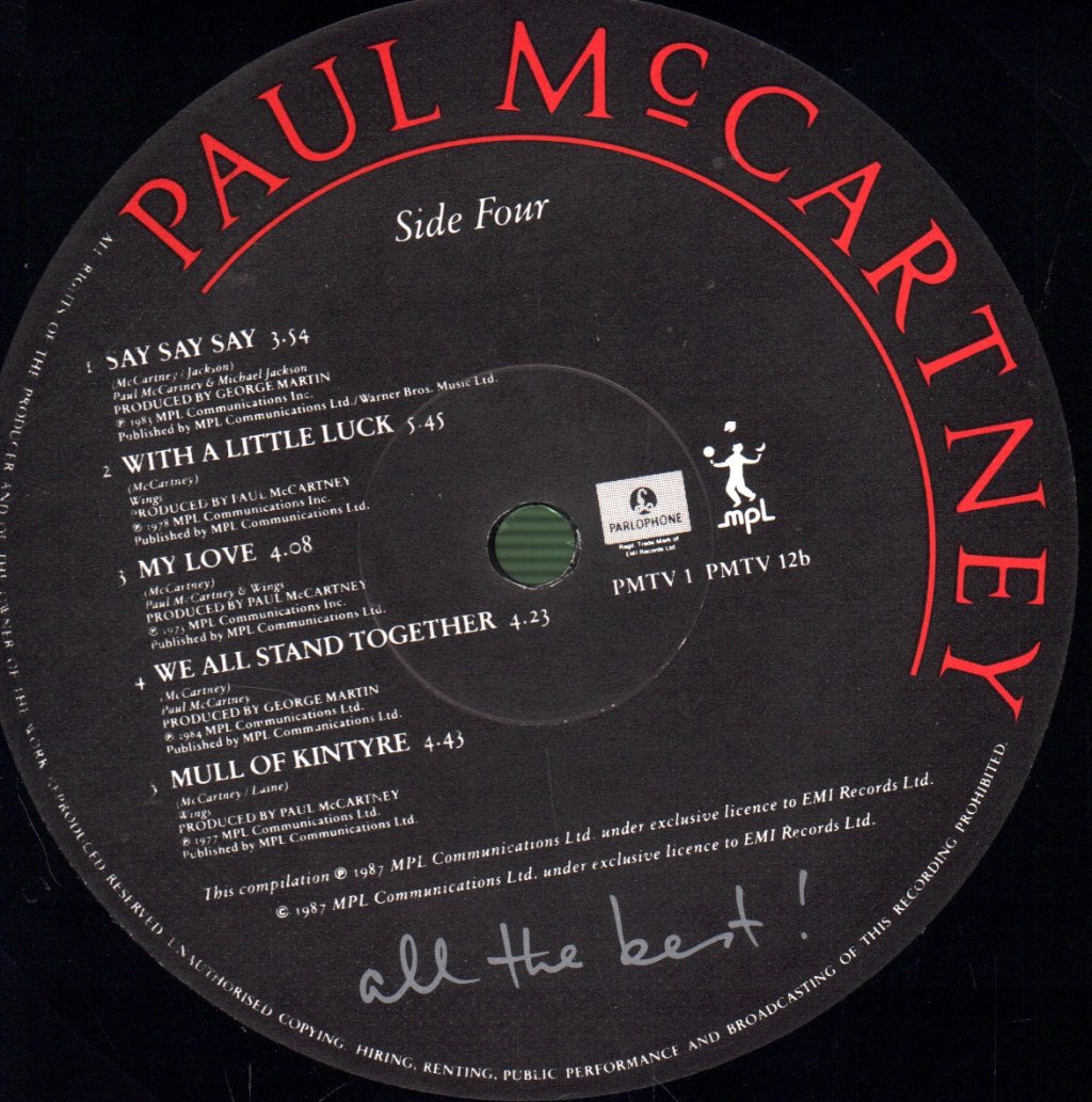Paul McCartney - All The Best - Double Lp