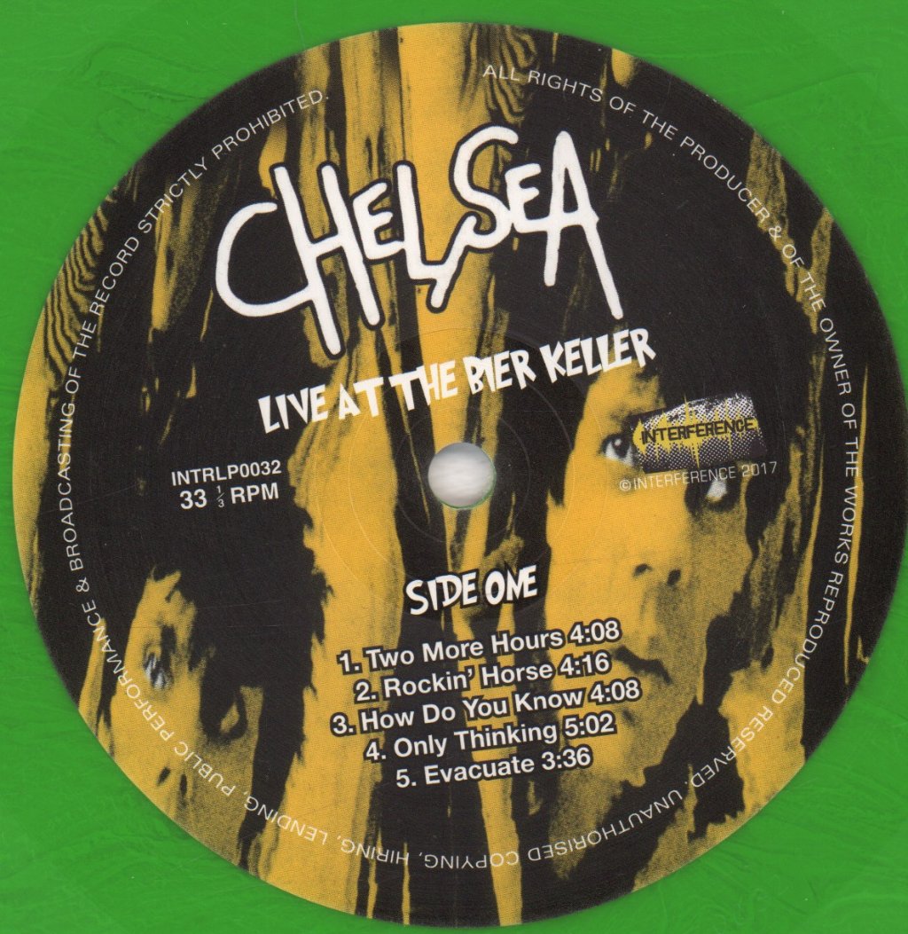 Chelsea - Live At The Bier Keller, Blackpool - Lp