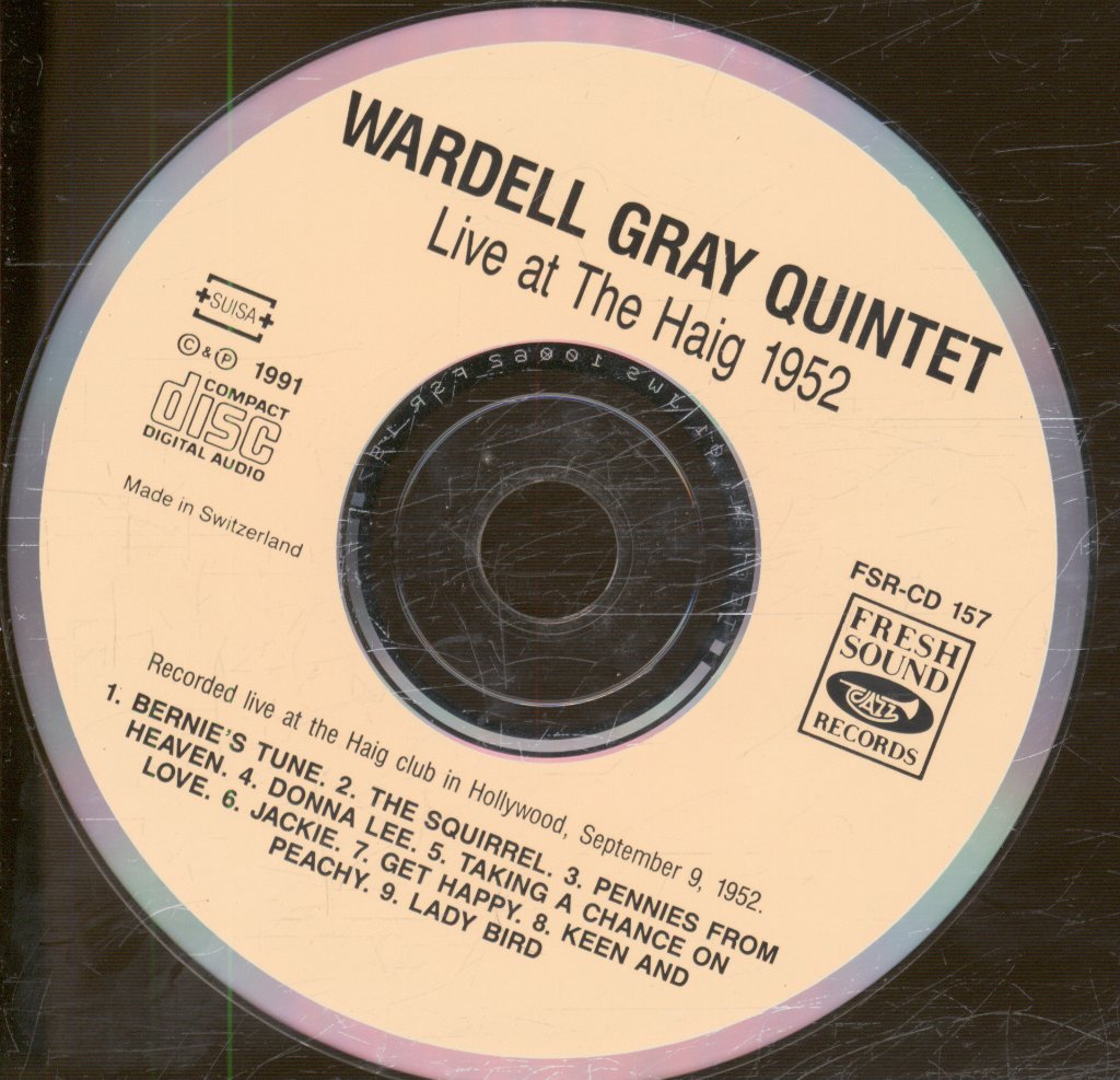 Wardell Gray Quintet - Live At The Haig 1952 - Cd