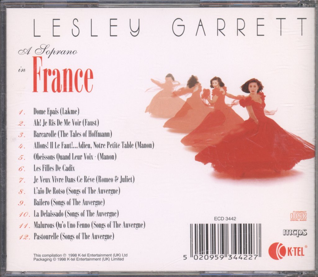 Lesley Garrett - A Soprano In France - Cd