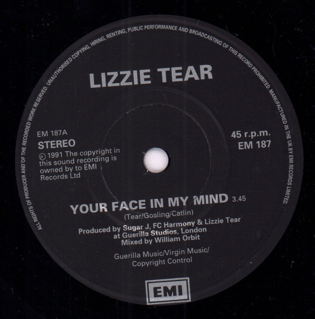 Lizzie Tear - Your Face In My Mind - 7 Inch