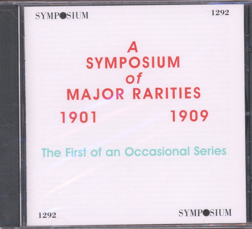 Various Artists - A Symposium Of Major Rarities 1901 1909 - Cd