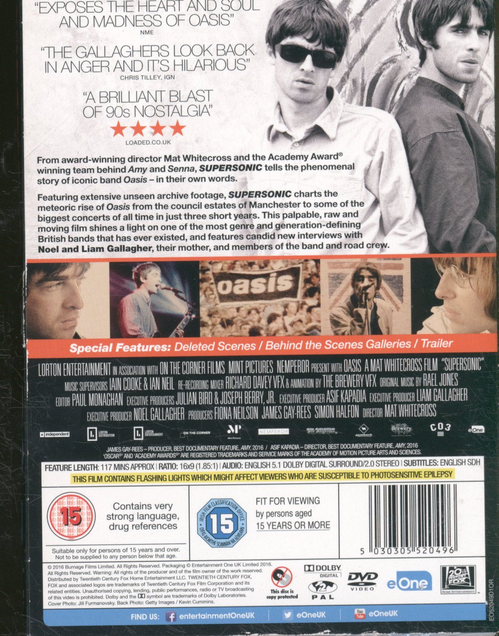 Oasis, Mat Whitecross - Oasis: Supersonic - Dvd