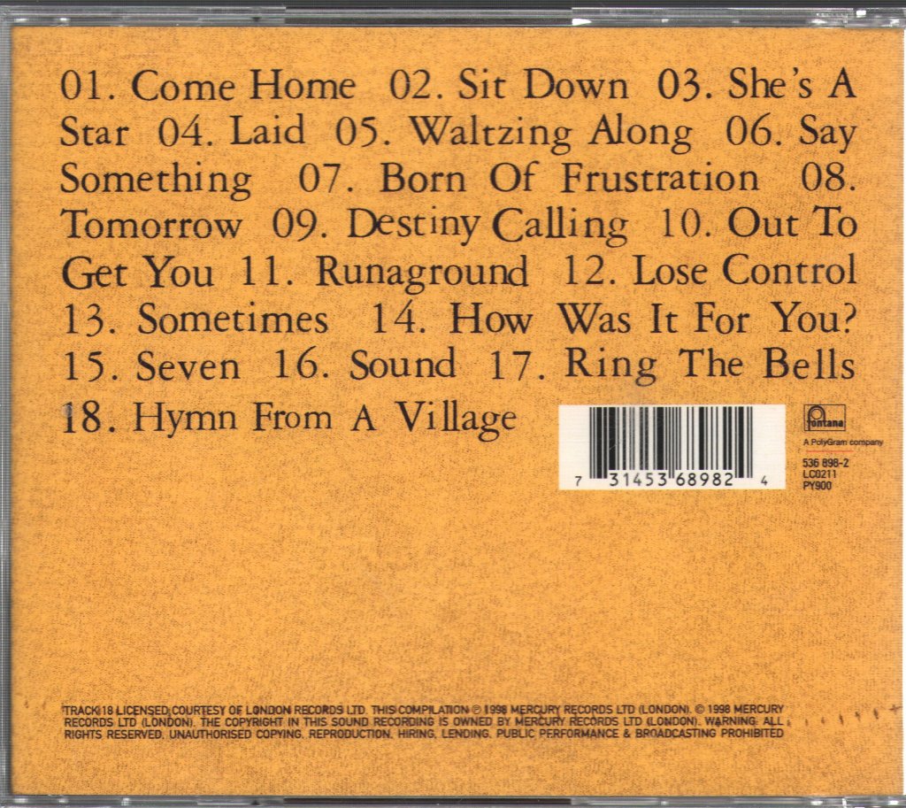 James - Best Of - Cd