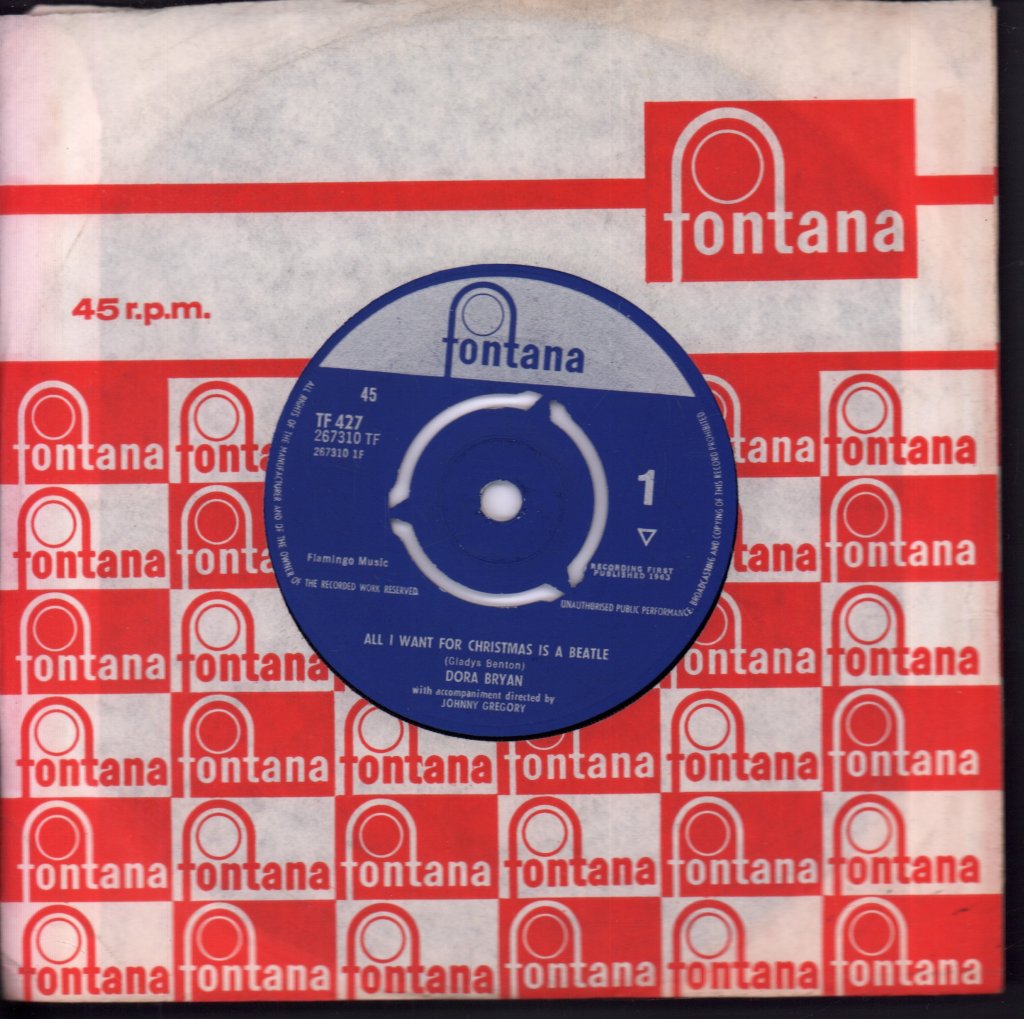 Dora Bryan - All I Want For Christmas Is A Beatle - 7 Inch