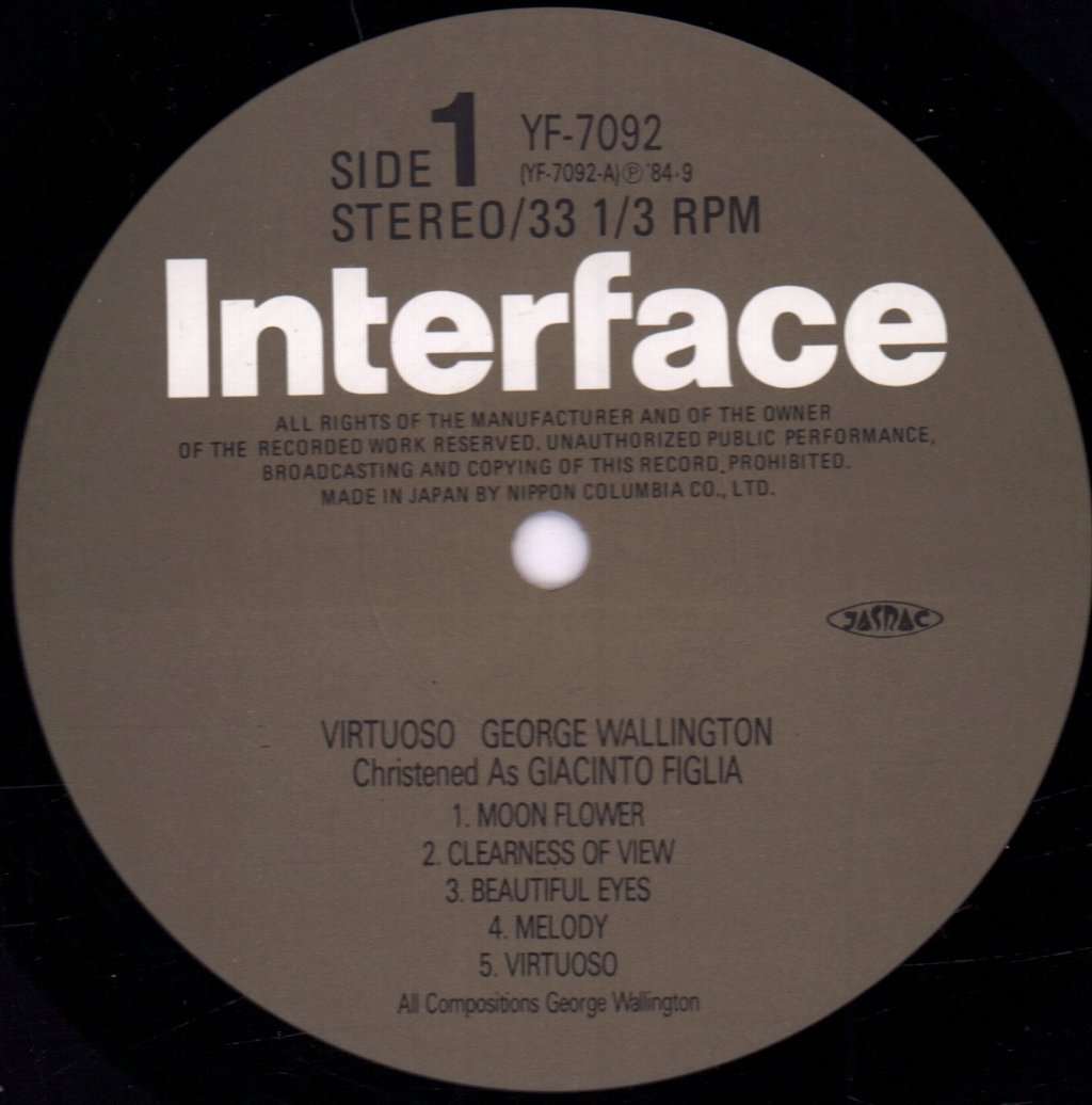 George Wallington - Virtuoso - Lp