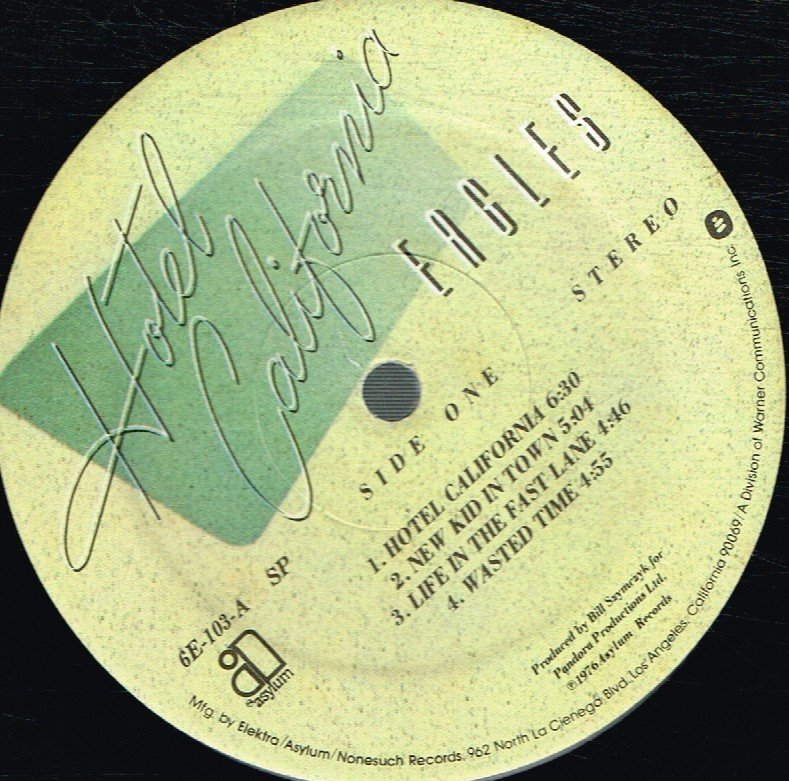 Eagles - Hotel California - Lp