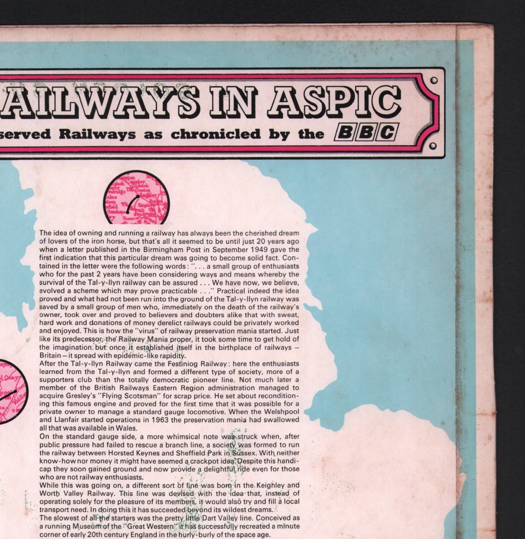 Railways In Aspic - Preserved Railways As Chronicled - Lp