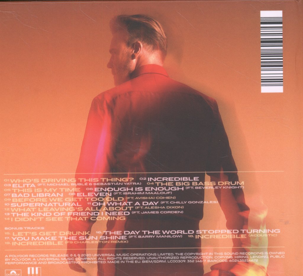 Gary Barlow - Music Played By Humans - Cd