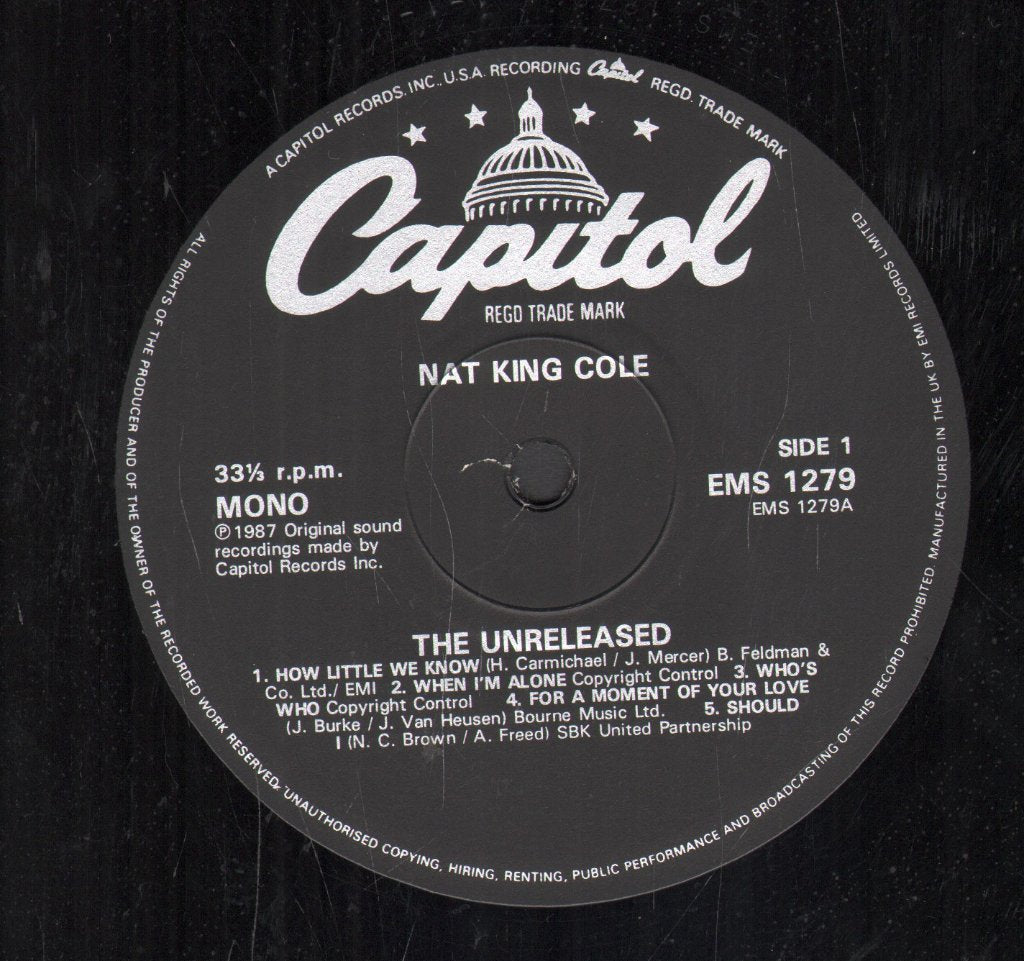 Nat King Cole - Unreleased - Lp