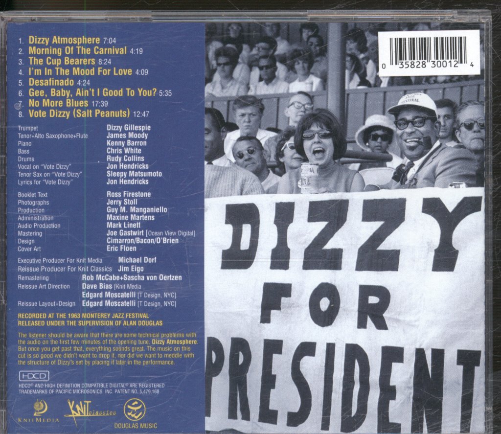 Dizzy Gillespie - Dizzy For President - Cd