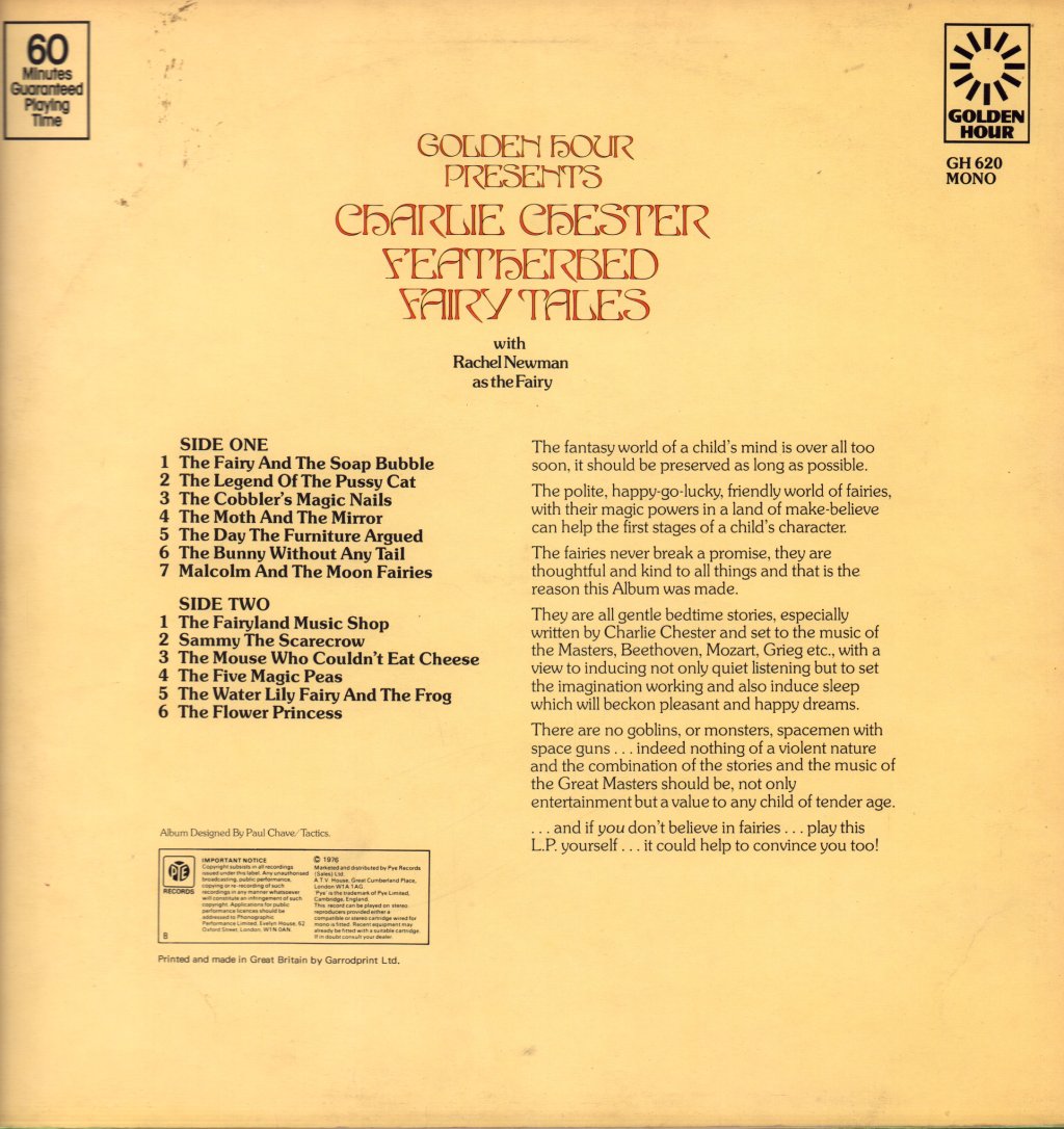 Charlie Chester - Featherbed Fairy Tales - Lp