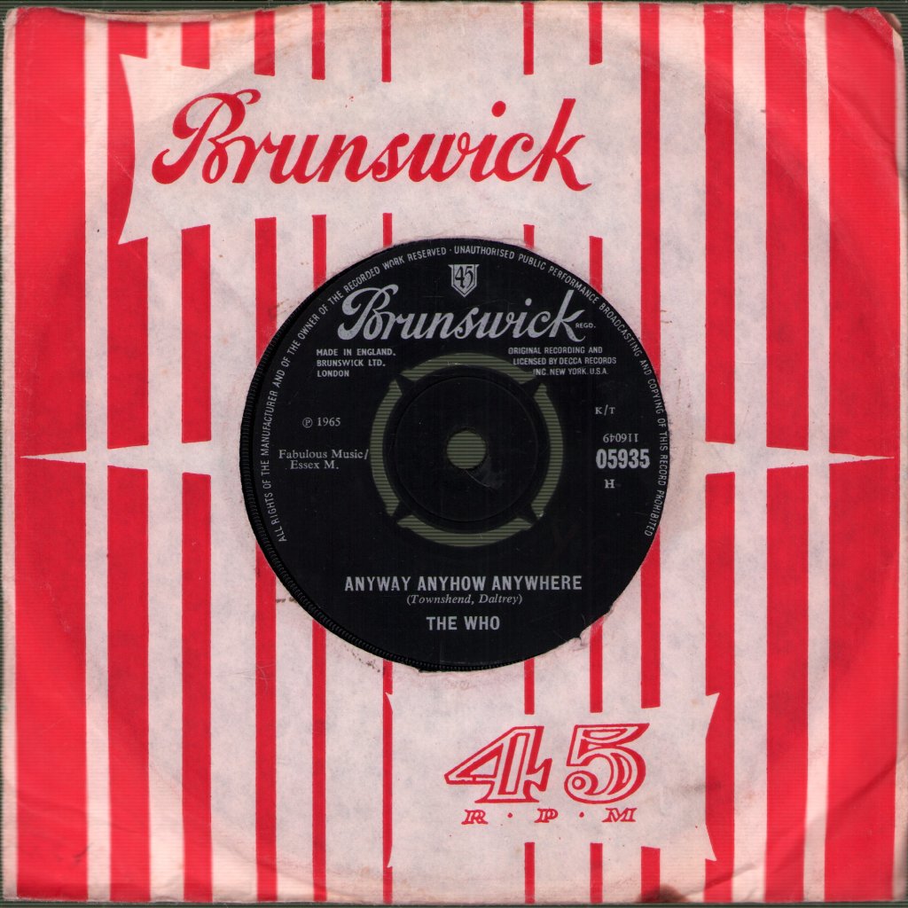 Who - Anyway Anyhow Anywhere - 7 Inch
