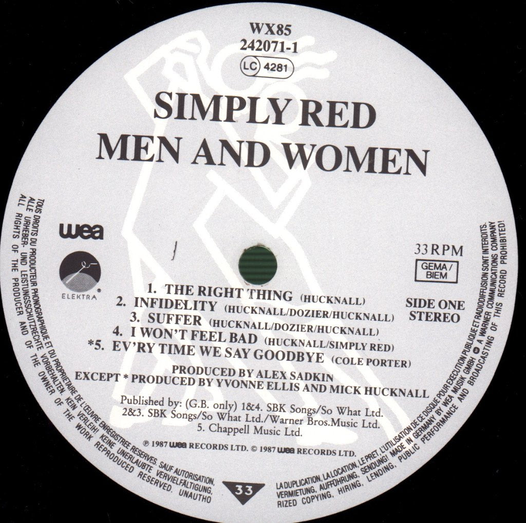 Simply Red - Men And Women - Lp