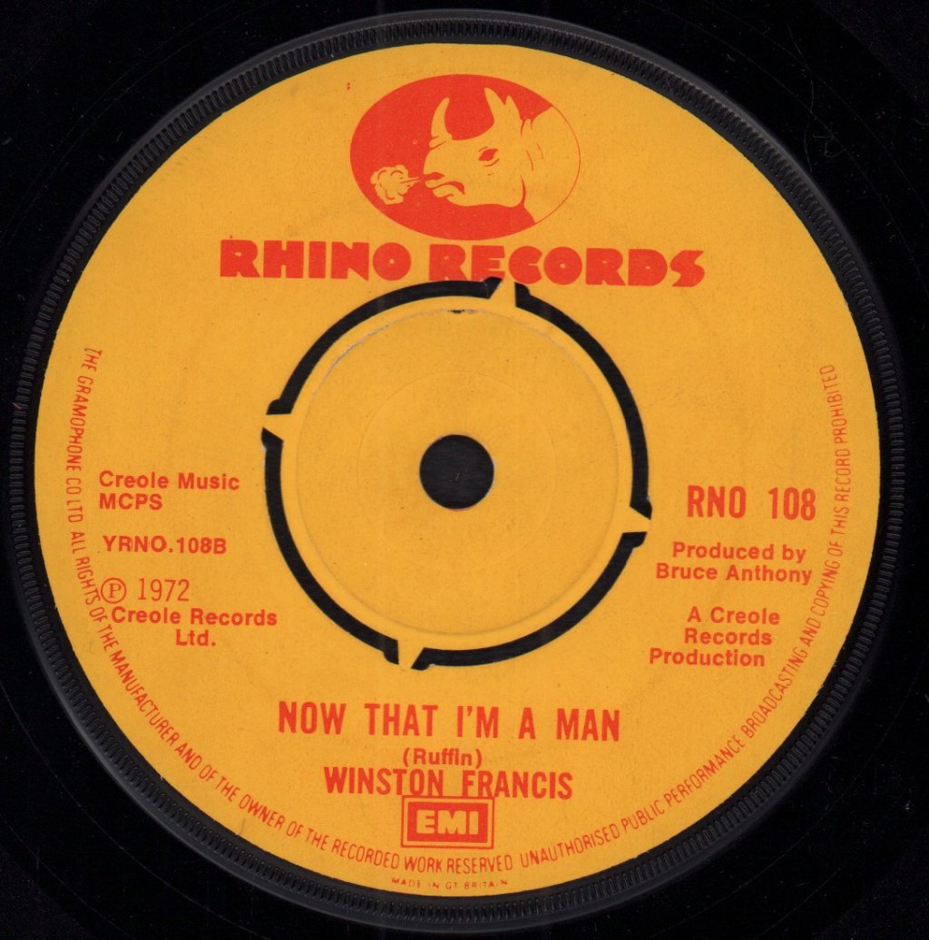 Winston Francis - Blue Moon - 7 Inch