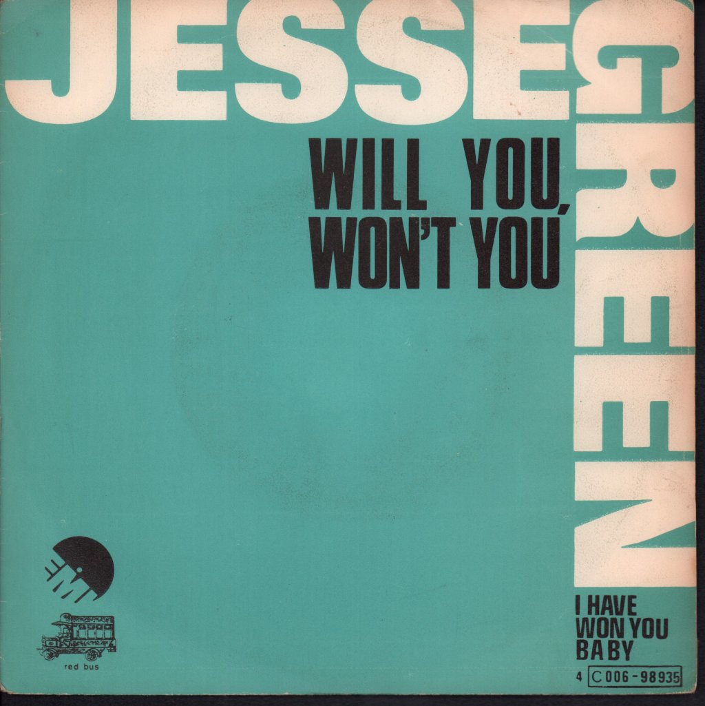 Jesse Green - Will You Won't You - 7 Inch