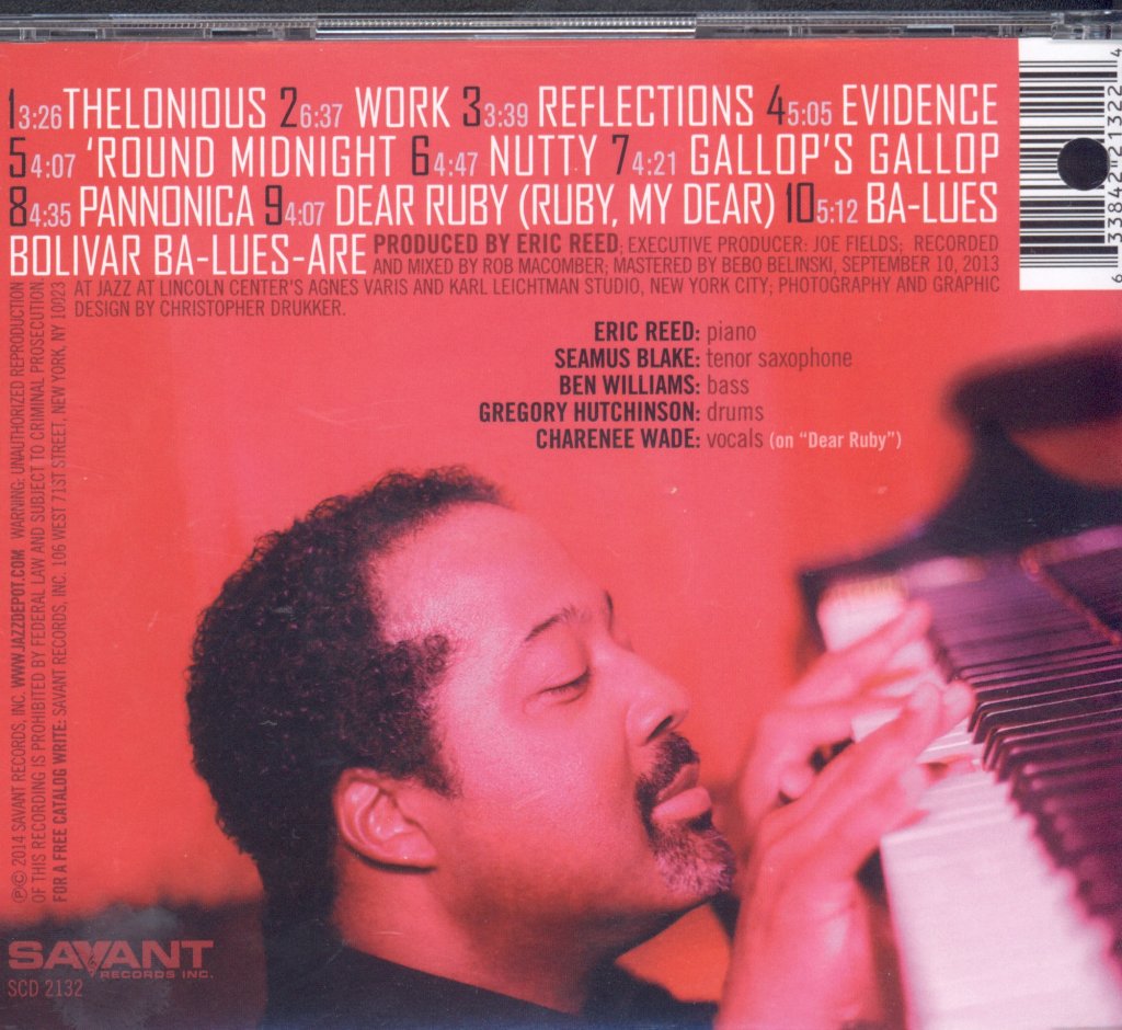 Eric Reed - Adventurous Monk - Cd
