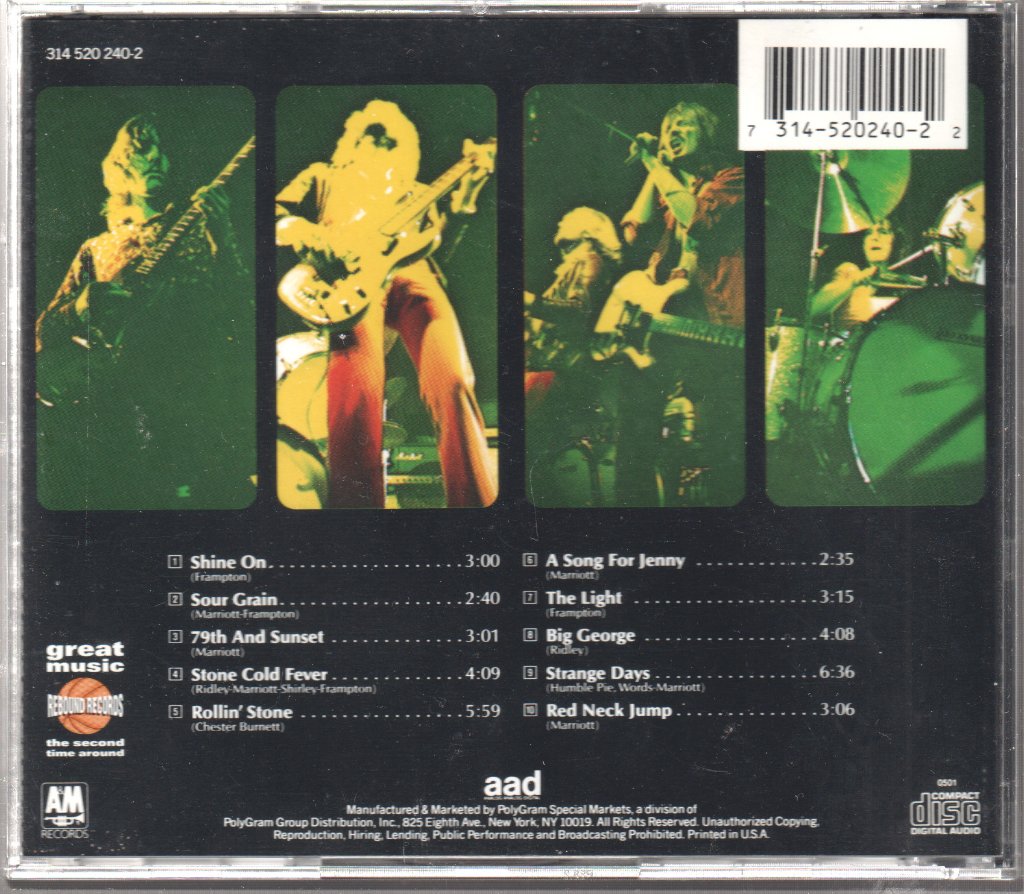 Humble Pie - Rock On - Cd