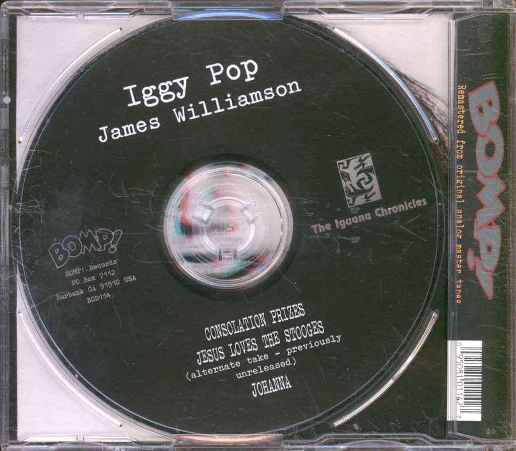 Iggy Pop And James Williamson - Jesus Loves The Stooges - Cd