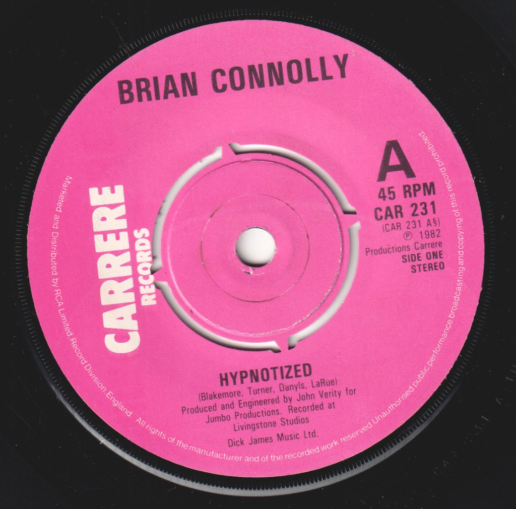 Brian Connolly - Hypnotized - 7 Inch