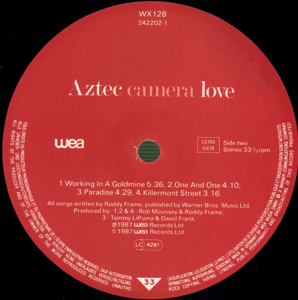 Aztec Camera - Love - Lp