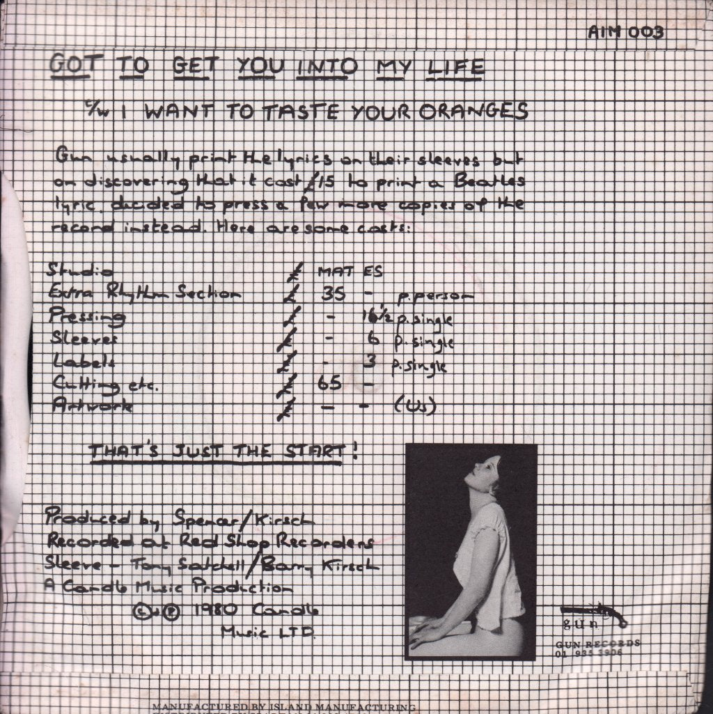 Charlie Da Vinci - I've Got To Get You Into My Life - 7 Inch
