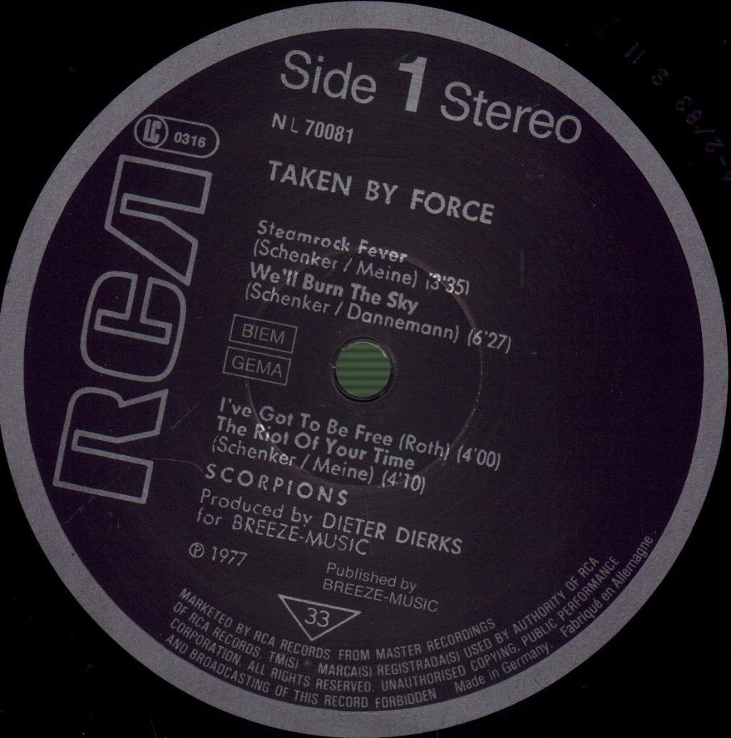 Scorpions - Taken By Force - Lp