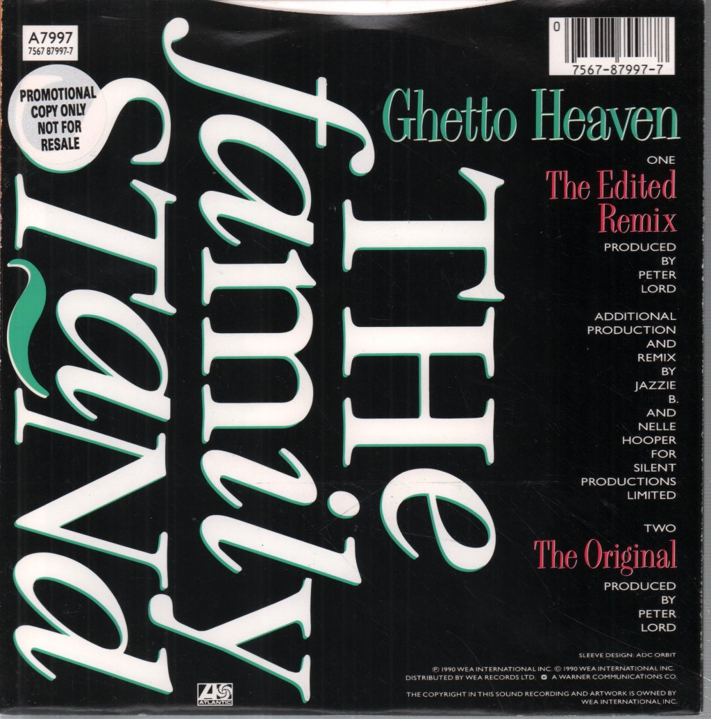 Family Stand - Ghetto Heaven - 7 Inch