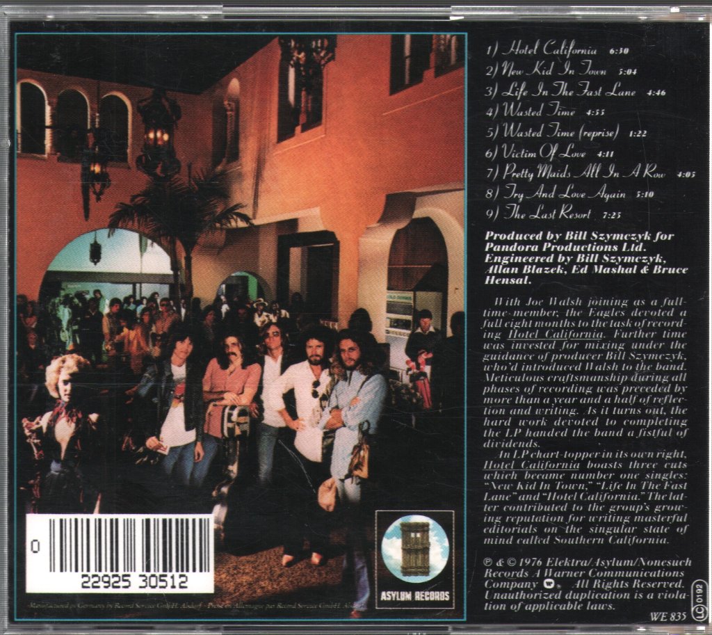 Eagles - Hotel California - Cd