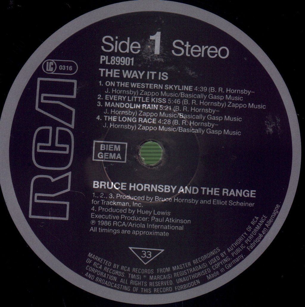 Bruce Hornsby And The Range - Way It Is - Lp