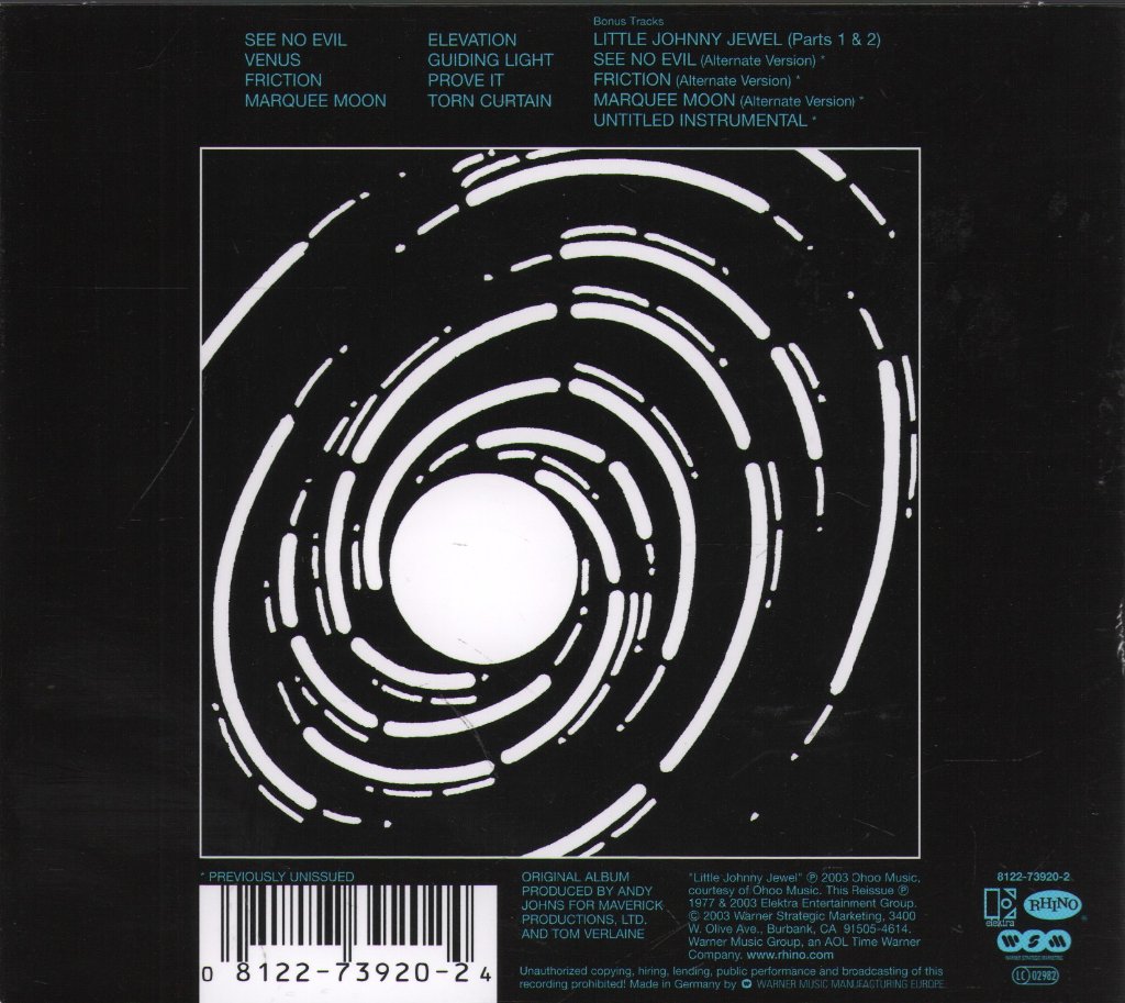 Television - Marquee Moon - Cd
