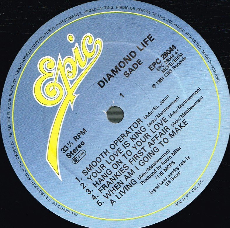 Sade - Diamond Life - Lp