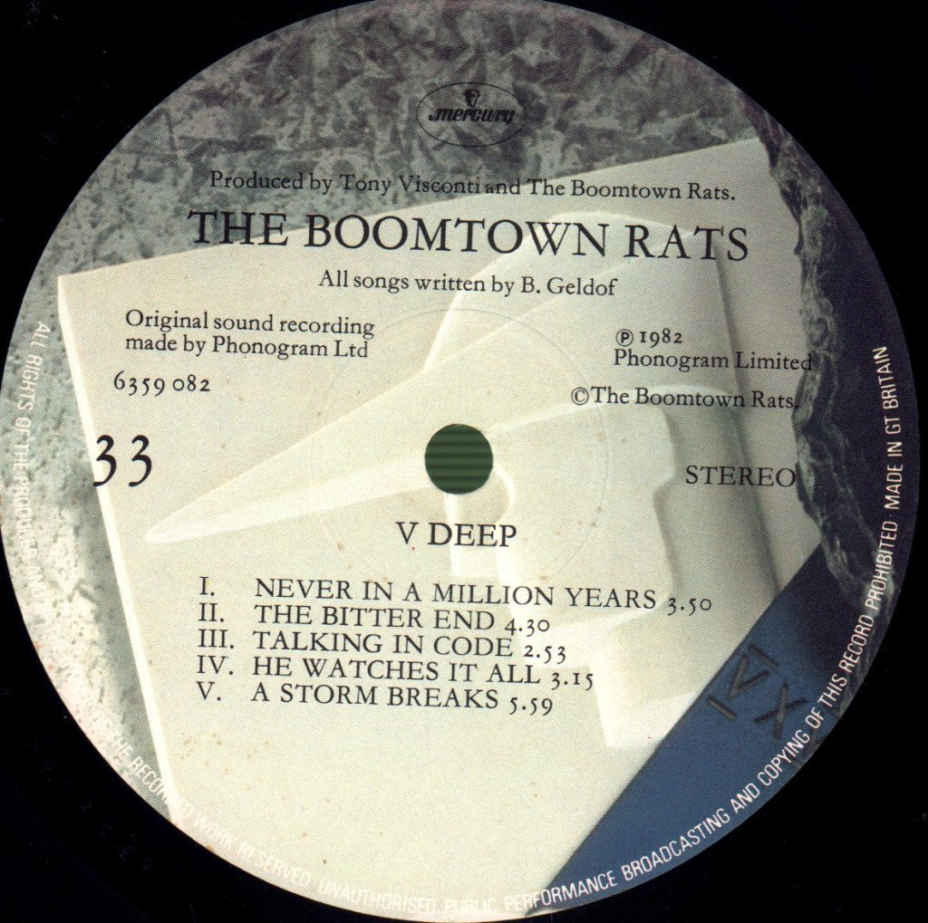 Boomtown Rats - V Deep - Lp