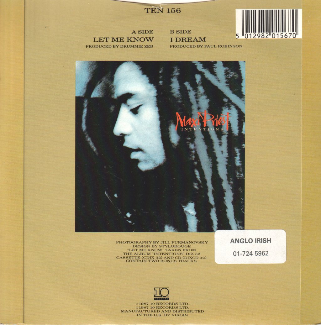 Maxi Priest - Let Me Know - 7 Inch