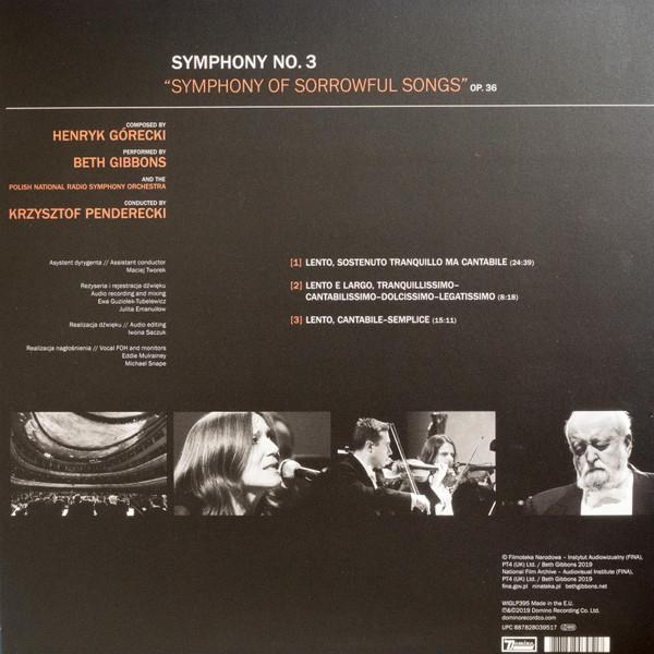 Beth Gibbons and the polish national radio symphony orchestra - gorecki Symphony No. 3 Symphony Of Sorrowful Songs Op. 36 - Lp