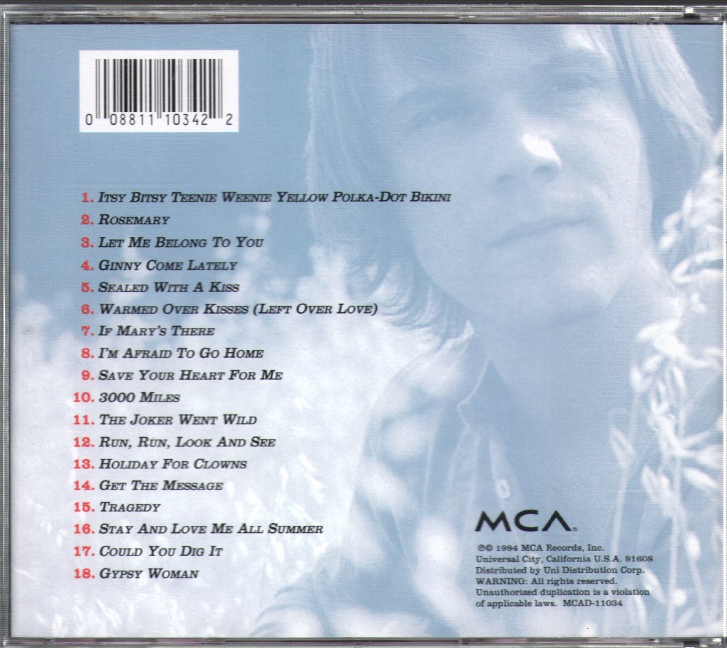 Brian Hyland - Greatest Hits - Cd
