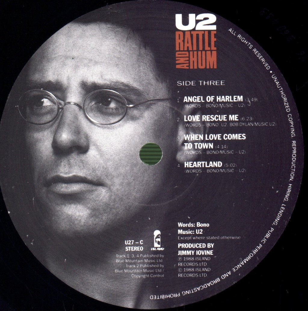 U2 - Rattle And Hum - Double Lp