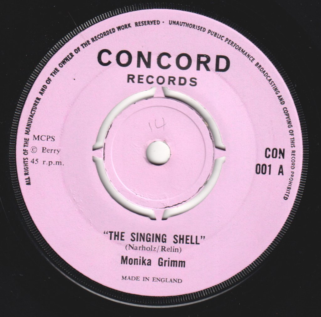 Monika Grimm / Les Sharp And His Band - Singing Shell / Hip - 7 Inch