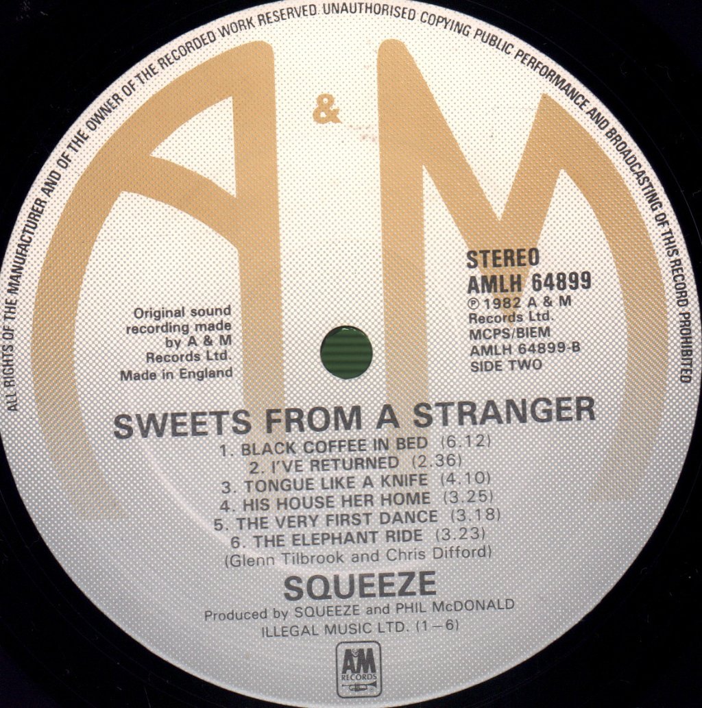 Squeeze - Sweets From A Stranger - Lp