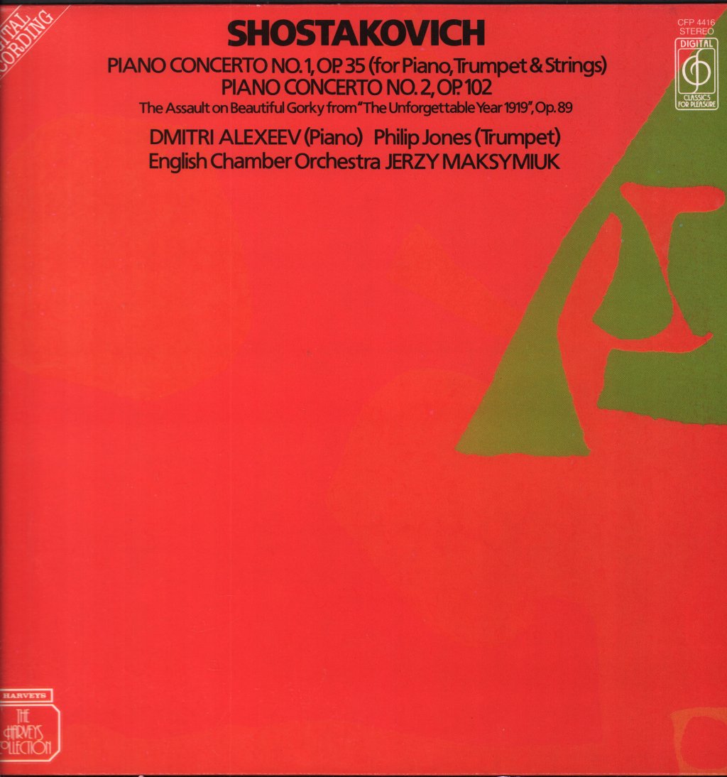 Dmitri Alexeev / Philip Jones / English Chamber Orchestra / Jerzy Maksymiuk - Shostakovich - Piano Concerto No.1, Op.35 - Lp