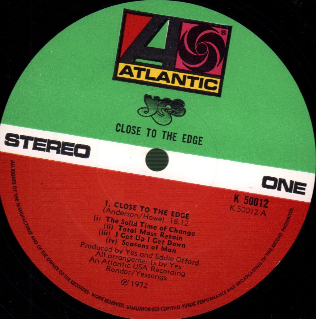Yes - Close To The Edge - Lp
