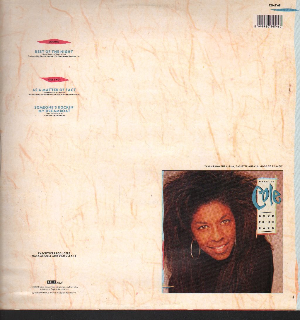 Natalie Cole - Rest Of The Night - 12 Inch