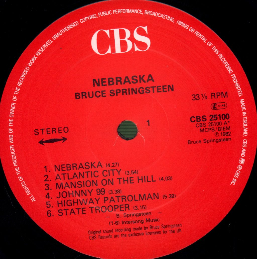 Bruce Springsteen - Nebraska - Lp