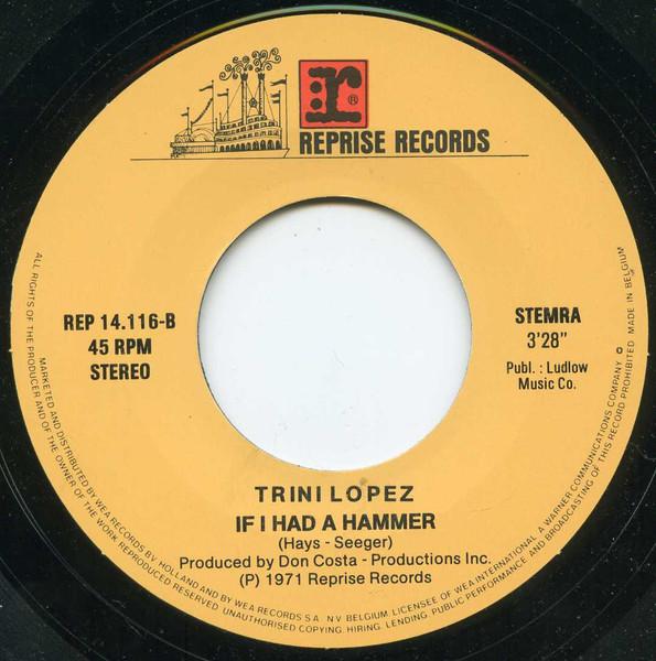 Trini Lopez - La Bamba / If I Had A Hammer - 7 Inch
