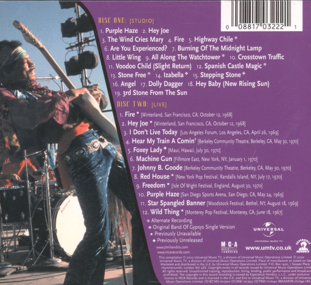 Jimi Hendrix - Voodoo Child - Cd