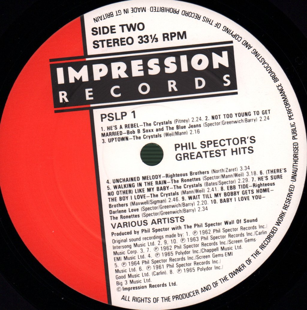 Phil Spector - Greatest Hits - Lp