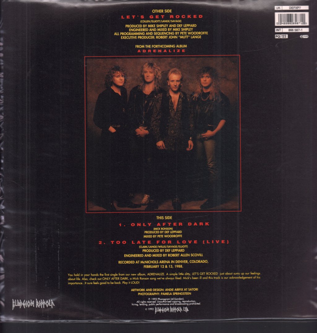 Def Leppard - Let's Get Rocked - 12 Inch