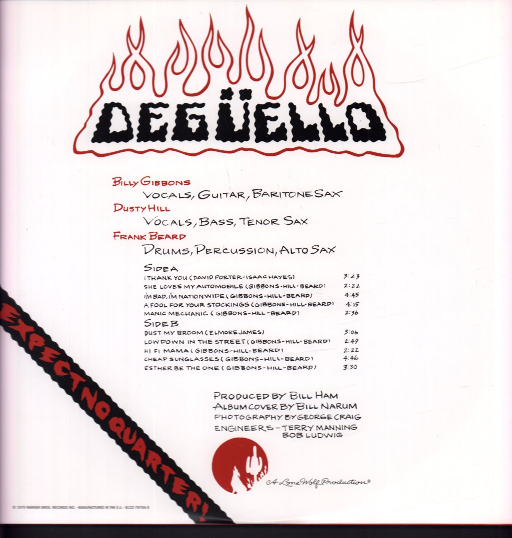 ZZ Top - Deguello - Lp
