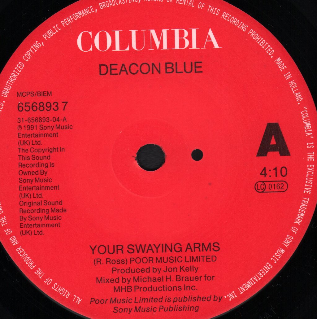 Deacon Blue - Your Swaying Arms - 7 Inch